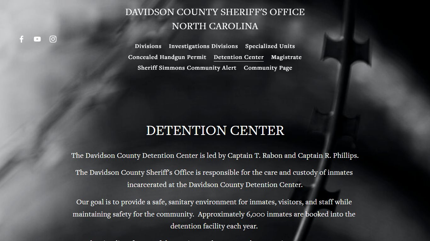 Detention Center — Davidson County Sheriff's Office North Carolina